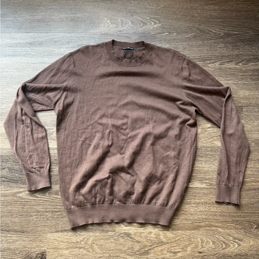Brown Cotton Cashmere Sweater